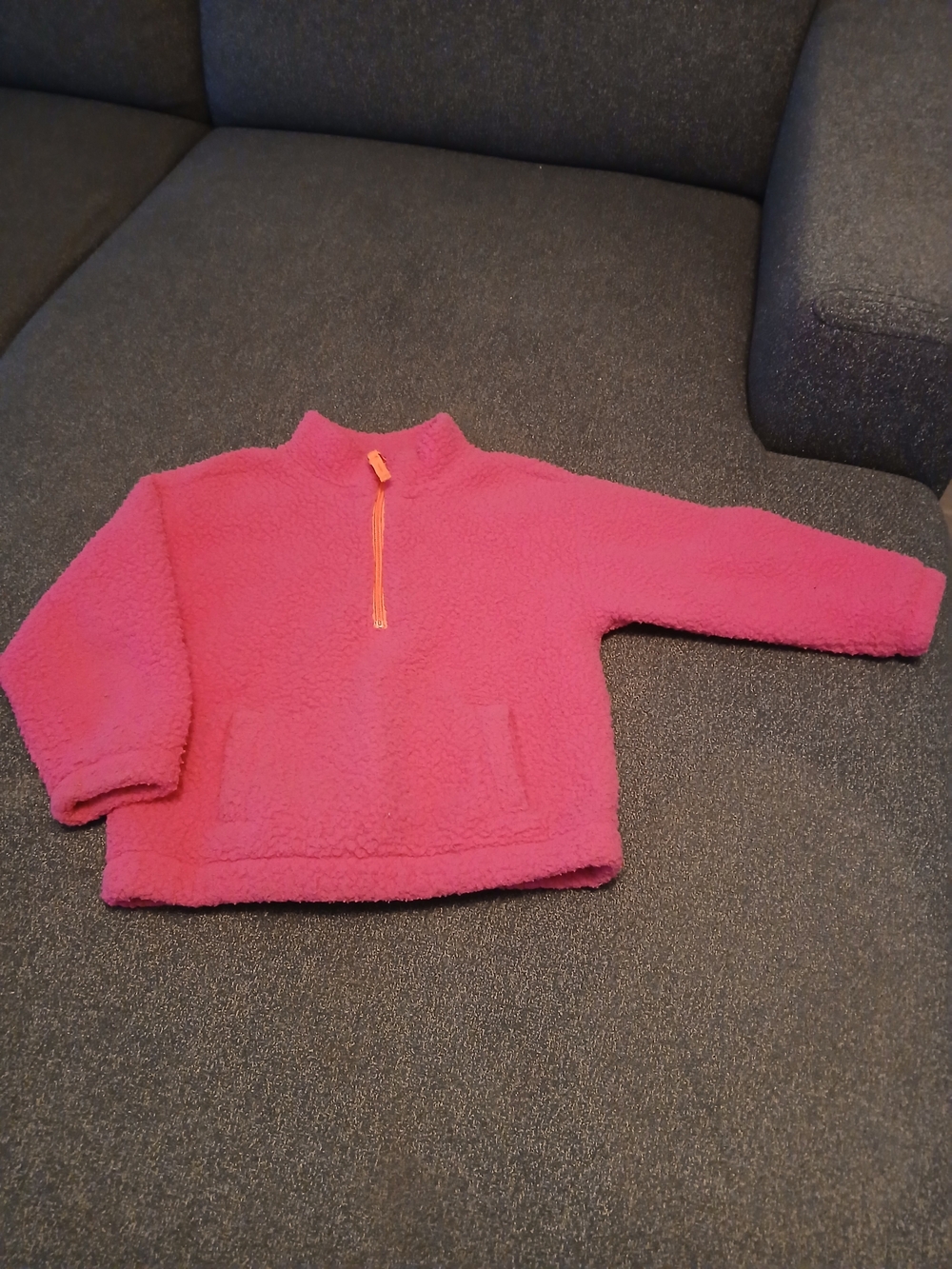 💥💥GAP Kids Pink Fleece Pullover with Orange Zipper